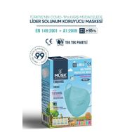Musk N95 Turkuaz 10 Adet Maske