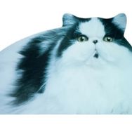 Mustard Fat Cat Siyah Beyaz Mouse Pad