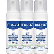Mustela 3x150 ml Foam Shampoo Yenidoğan Konak Önleyici Köpük Şampuan