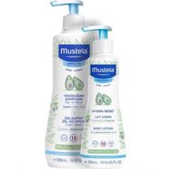 Mustela 500 ml Gentle Gel ve Hydra 300 ml Bebe Losyon
