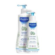 Mustela Gentle Cleansing Gel 500 ml Yenidoğan Şampuan + Mustela Hydra Bebe 300 ml Body Lotion