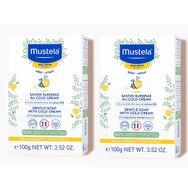 Mustela Gentle Soap With Cold Cream İçeren 2x100 gr Sabun