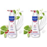 Mustela Hassas Ciltler İçin 300 ml 2 Kutu Soothing Cleansing Saç ve Vücut Jeli