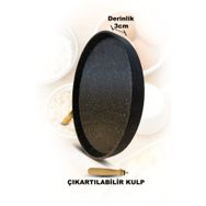 Mutfakça 36 cm Döküm Granit Derin Gözleme Tavası