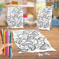 Mutlu Deniz Kızı Boyama Puzzle Tablo