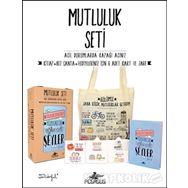 Mutluluk Seti; Kitap Bez Çanta 6 adet Kart Zarf