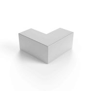 Mutlusan Gri 12x12 mm Metalik Dış Köşe