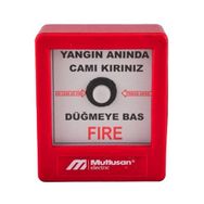 Mutlusan MUT-028 120 000001 Kare Yangın İkaz Butonu