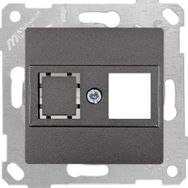 Mutlusan Rita Füme Mek+Tuş 1RJ45 Data Prizi