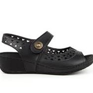 Muya 31130-001 Terra Siyah Anatomik Taban Kadın Sandalet