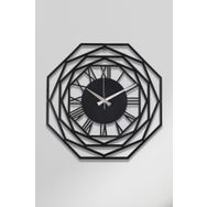 Muyika MYK1258 Repido Metal Siyah 50x50 cm Duvar Saati
