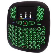 My Black 2.4GHZ I18 Mini Kablosuz Touch Pad Işıklı Klavye