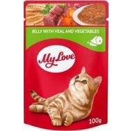 My Love Jöle Içinde Dana Etli ve Sebzeli Pouch 100 gr Kedi Maması