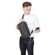 My Valice 1501 Siyah Smart Bag Usbli Çapraz Göğüs Çantası