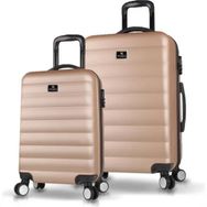 My Valice Colors Abs 2'li Seti (Kabin ve Orta) Gold Valiz