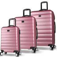 My Valice Colors Abs 3'lü Seti Rose Gold Valiz