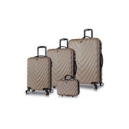 My Valice MV7231 Gold Lotus Abs Kabin Orta Büyük Ve Makyaj Boy 4'lü Travel Valiz Seti