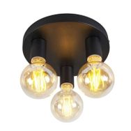 Mylights 30 cm Retro Üçlü Plofonyer Tavan Avize