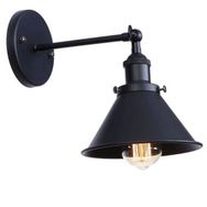 Mylights En 22 cm Retro Rustik Mafsalı Siyah Hareketli Aplik Duvar Aplik Tavan Avize