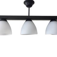 Mylights En 50 cm Retro Üçlü Sıralı Opal Camlı Tavan Avize