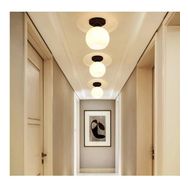 Mylights Opal Beyaz Cam Modern Spor Tekli Tavan Avize