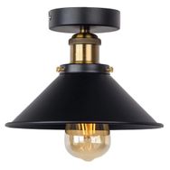 Mylights Retro Mat Siyah En 22 cm Rustik Vintage Kople Metal Üründür Tavan Armatür Avize