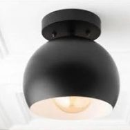 Mylights Retro Plofonyer 20 cm En Siyah Küre Tavan Avize