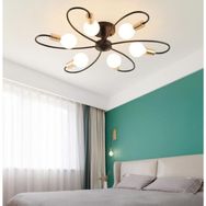 Mylights Retro Rustik Altılı Plofonyer Tavan Avize