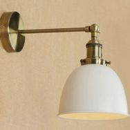 Mylights Retro Rustik Mafsalı Hareketli Duvarlambası Beyaz Başlık Aplik