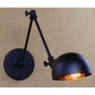 Mylights Retro Rustik Mafsalı Hareketli Vintage Metal Gece Lambası Aplik