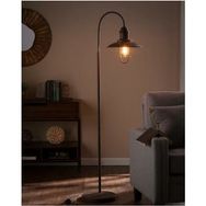 Mylights Retro Rustik Mat Siyah Rustik Ayaklı Köşe Lambası Lambader