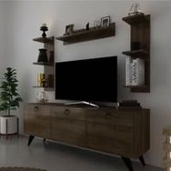 Myniture Home & Living Q3028-2 Kulplu Dolaplı Modern Tv Sehpası
