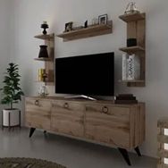 Myniture Home & Living Q3028-3 Kulplu Dolaplı Modern TV Sehpası