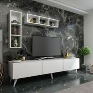 Myniture Home & Living Q3804-1 Beyaz Festival Tv Ünitesi