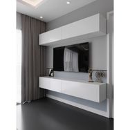 Myniture Home & Living S6112-1 Beyaz Duvara Monte Tv Sehpası