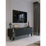 Myniture Home & Living S6302-4 Antrasit Gümüş Minifiks 120 cm Tv Sehpası