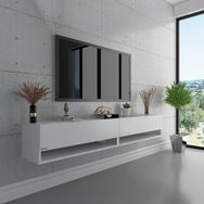 Myniture S6102-1 Beyaz Duvara Monte Tv Sehpası
