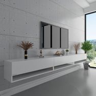 Myniture S6103-1 Beyaz Duvara Monte Tv Sehpası