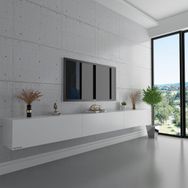 Myniture S6108-1 Beyaz Duvara Monte Tv Sehpası