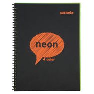 Mynote MYN1080K Neon 4 Color A4 80 Yaprak Kareli Defter