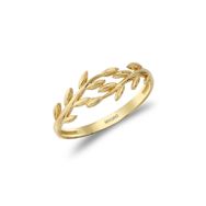 MYOROGOLD 22 Ayar Zeytin Dalı Eklem Altın Yüzük