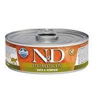 N & D Balkabaklı Tahılsız Ördekli 80 gr Yetişkin Kedi Konservesi