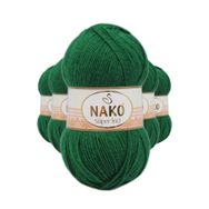 Nako 10026 5 Adet 100 gr Yeşil Süper İnci El Örgü İpi