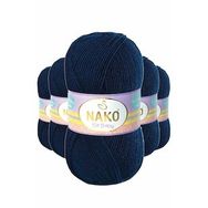 Nako 10094 5 Adet Lacivert Elite Baby El Örgü İpi Tüylenmeyen Bebek Yünü
