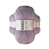 Nako 10155 5 Adet 100 gr Üzüm Suyu Süper İnci El Örgü İpi