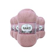 Nako 10215 Gülbahar 5 Adet Angora Lüks El Örgü İpi