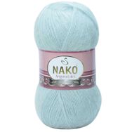 Nako 10471 Saraylı Mint Angora Lüks El Örgü İpi