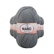 Nako 11537 5 Adet 100 gr Pastel Yeşil Süper İnci El Örgü İpi