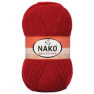Nako 1175 Koyu Kırmızı Süper İnci 100 gr El Örgü İpi