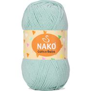 Nako 13281 Su Yeşili Calico Bebe Pamuklu Bebek ve Battaniye Örgü İpi